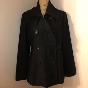 Black Pea Coat Women’s L